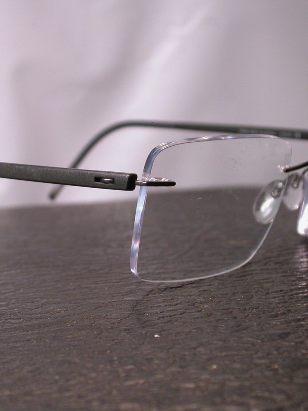 Silhouette Titan Frameless Dark Gray Eyeglasses Made in Austria